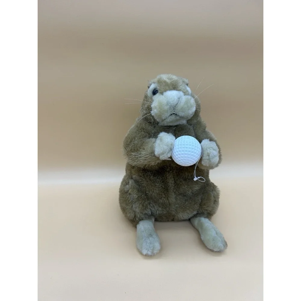 Gopher Holding A Golf Ball Golf Club Head Driver Cover Plush 10